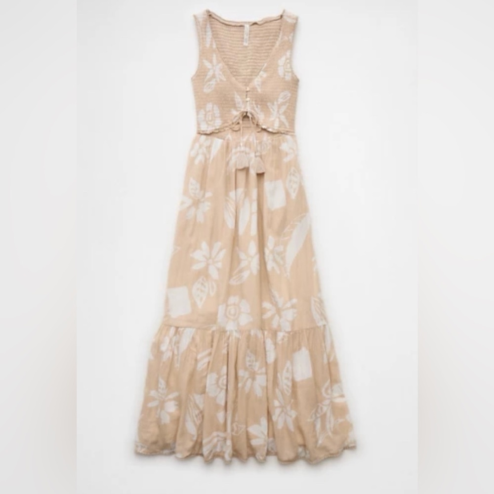 AE V-Neck Cut-Out Maxi Dress